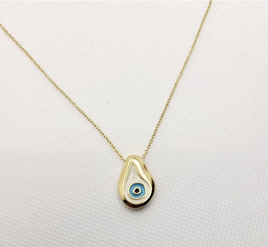 Evil eye charm necklace